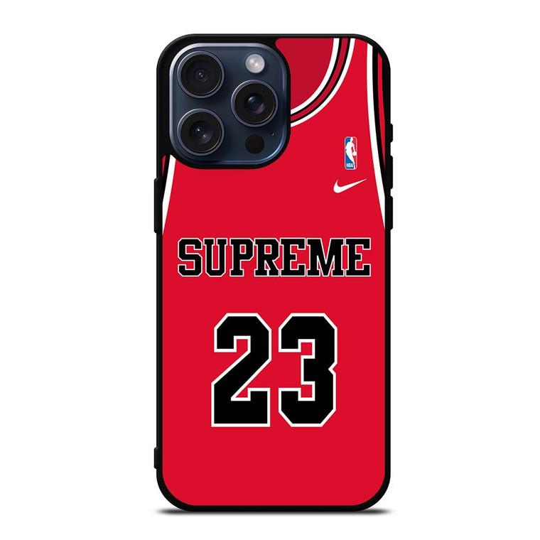 NIKE MICHAEL JORDAN SUPREME JERSEY iPhone 15 Pro Max Case