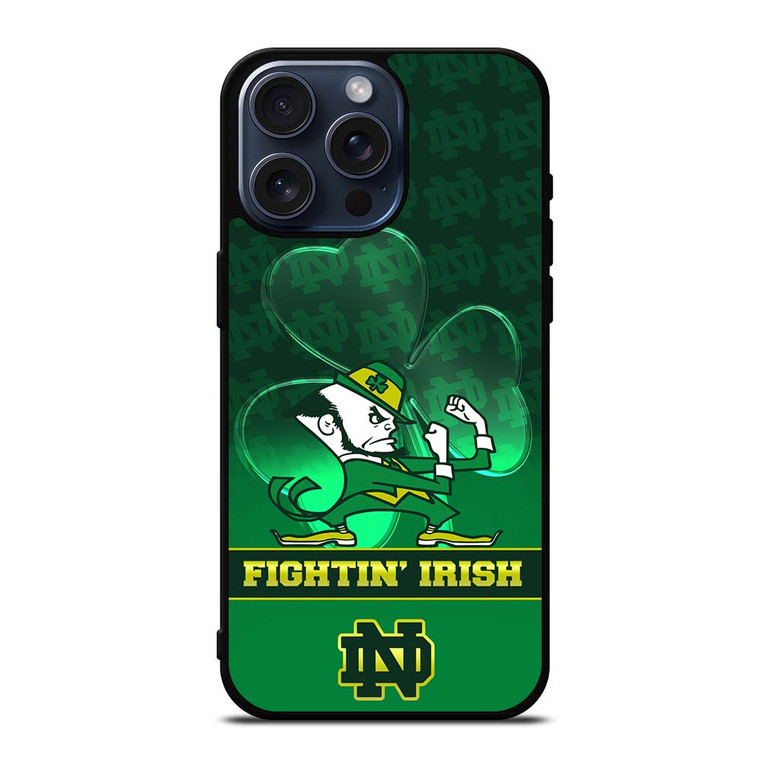 NOTRE DAME FIGHTING IRISH MASCOT iPhone 15 Pro Max Case NOTRE DAME FIGHTING IRISH MASCOT iPhone 15 Pro Max Case