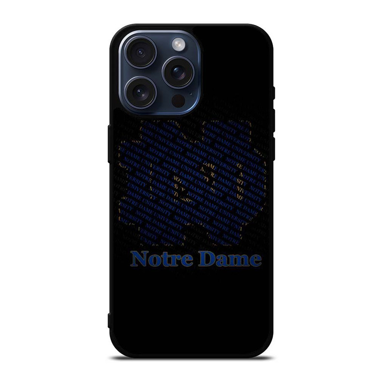 NOTRE DAME IRISH LOGO PATTERN iPhone 15 Pro Max Case