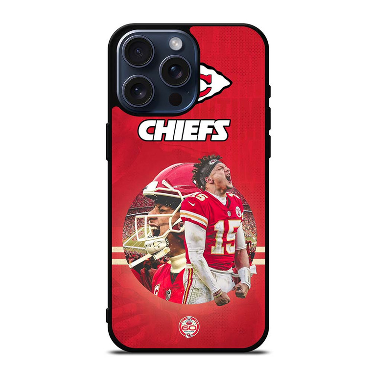 PATRICK MAHOMES 15 KANSAS CITY CHIEFS iPhone 15 Pro Max Case