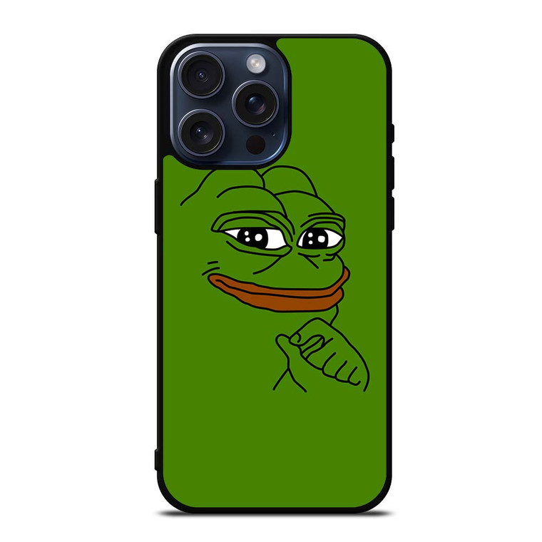 PEPE THE FROG CARTOON iPhone 15 Pro Max Case