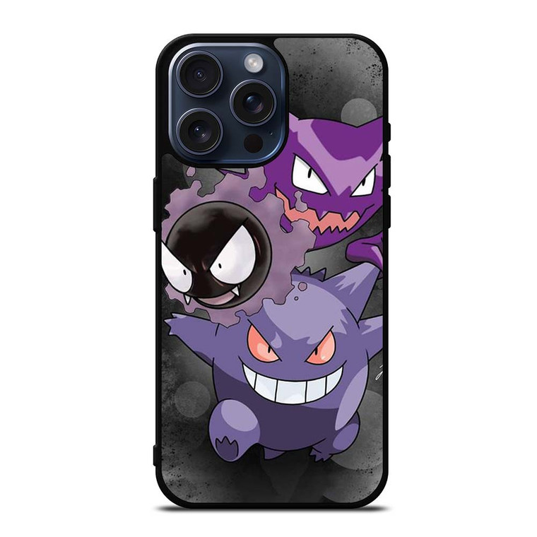 POKEMON GASTLY CARTOON iPhone 15 Pro Max Case POKEMON GASTLY CARTOON iPhone 15 Pro Max Case