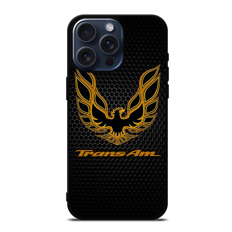 PONTIAC TRANS AM FIREBIRD METAL LOGO iPhone 15 Pro Max Case
