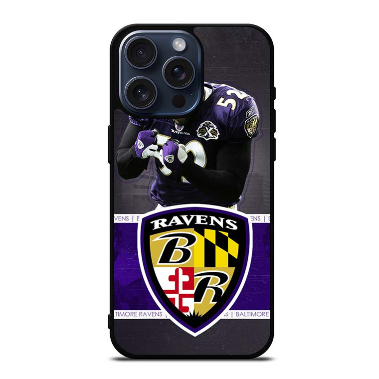 RAY LEWIS BALTIMORE RAVENS FOOTBALL iPhone 15 Pro Max Case RAY LEWIS BALTIMORE RAVENS FOOTBALL iPhone 15 Pro Max Case