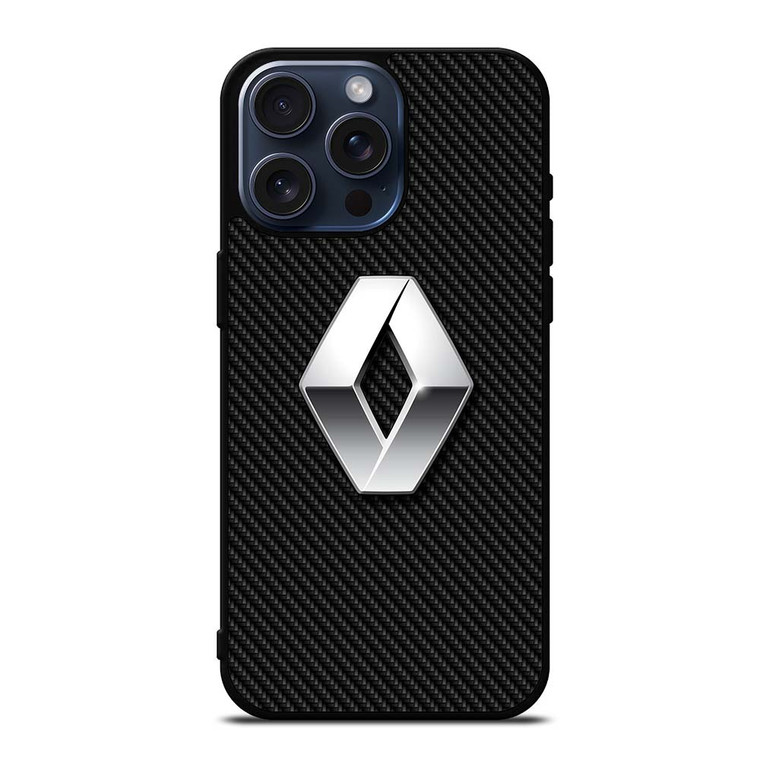 RENAULT CAR LOGO CARBON iPhone 15 Pro Max Case