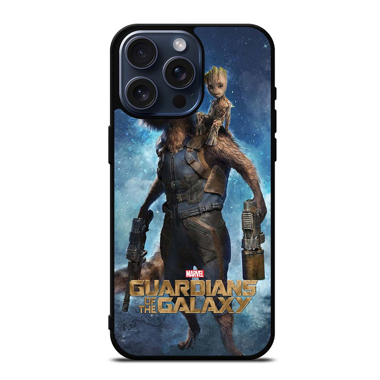 ROCKET RACCOON AND BABY GROOT iPhone 15 Pro Max Case