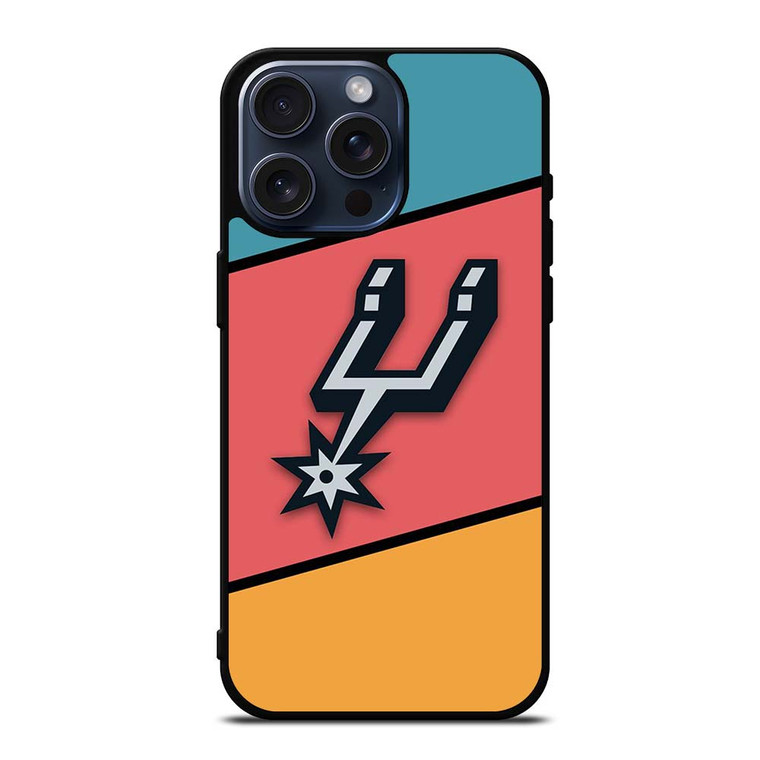 SAN ANTONIO SPURS COLORFUL LOGO iPhone 15 Pro Max Case