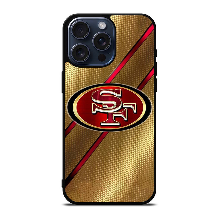 SAN FRANCISCO 49ERS GOLD LOGO iPhone 15 Pro Max Case