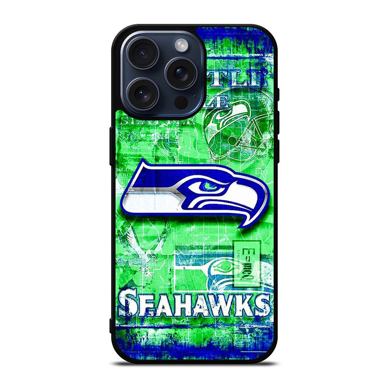 SEATTLE SEAHAWKS SKIN iPhone 15 Pro Max Case