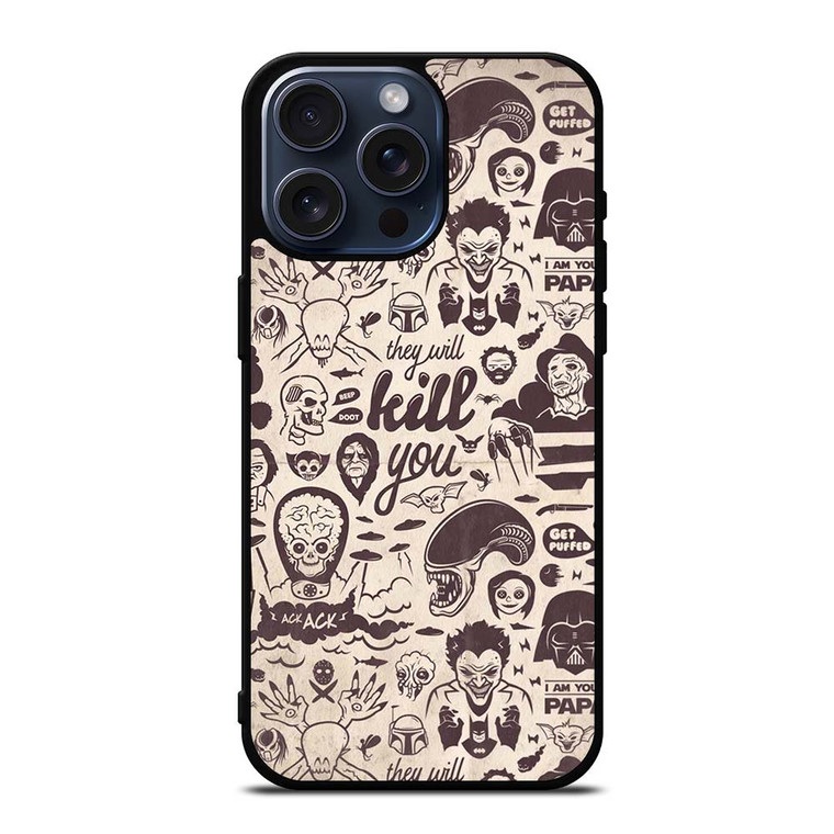 SLASHER PATTERN iPhone 15 Pro Max Case
