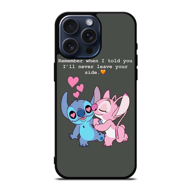 STITCH AND GIRLFRIEND LOVE QUOTE iPhone 15 Pro Max Case
