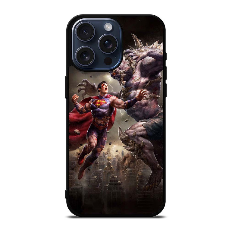 SUPERMAN VS DOOMSDAY ART iPhone 15 Pro Max Case