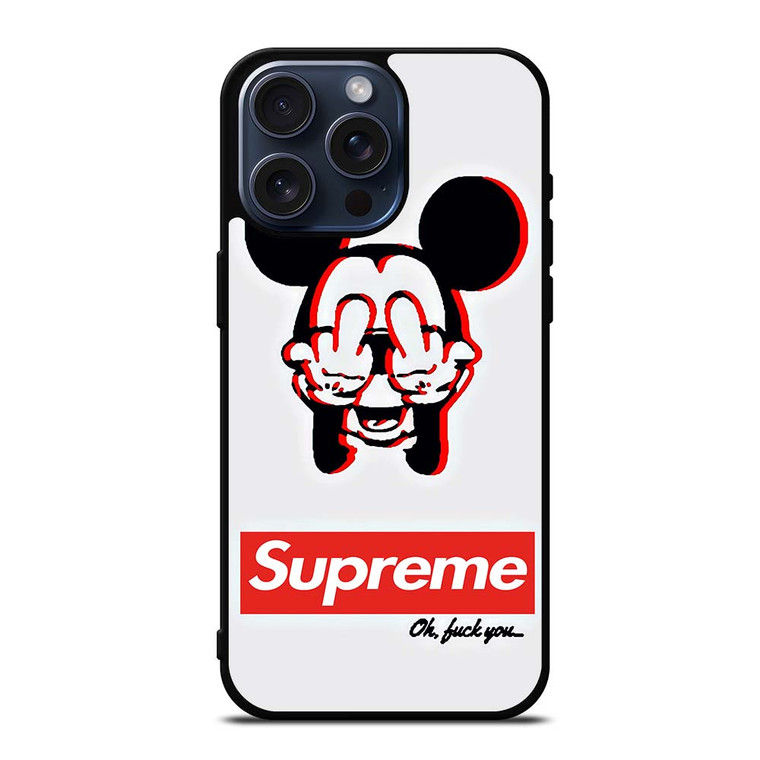 SUPREME MICKEY MOUSE iPhone 15 Pro Max Case