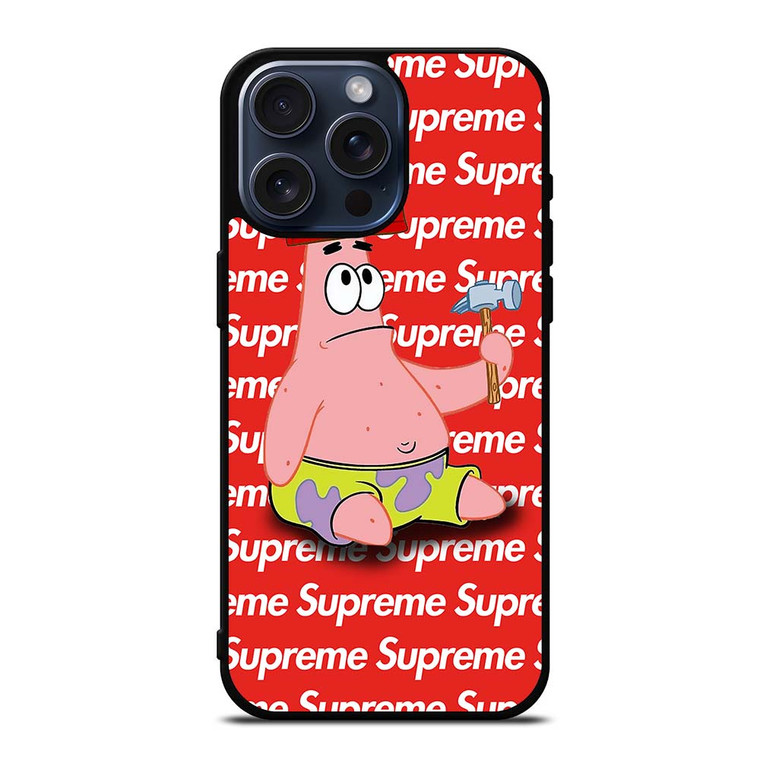 SUPREME PATRICK AND HAMMER iPhone 15 Pro Max Case