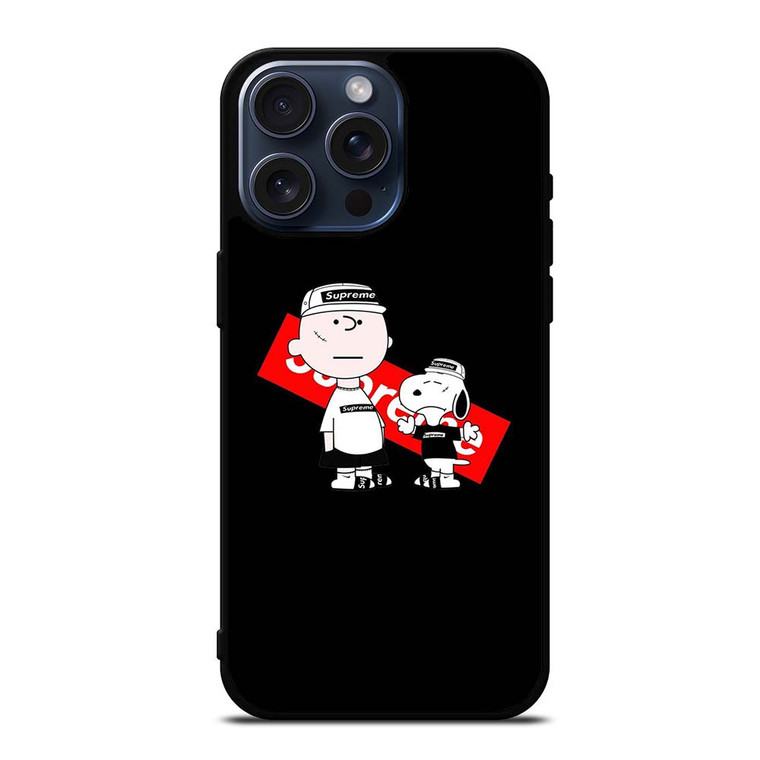 SUPREME SNOOPY CARTOON iPhone 15 Pro Max Case SUPREME SNOOPY CARTOON iPhone 15 Pro Max Case
