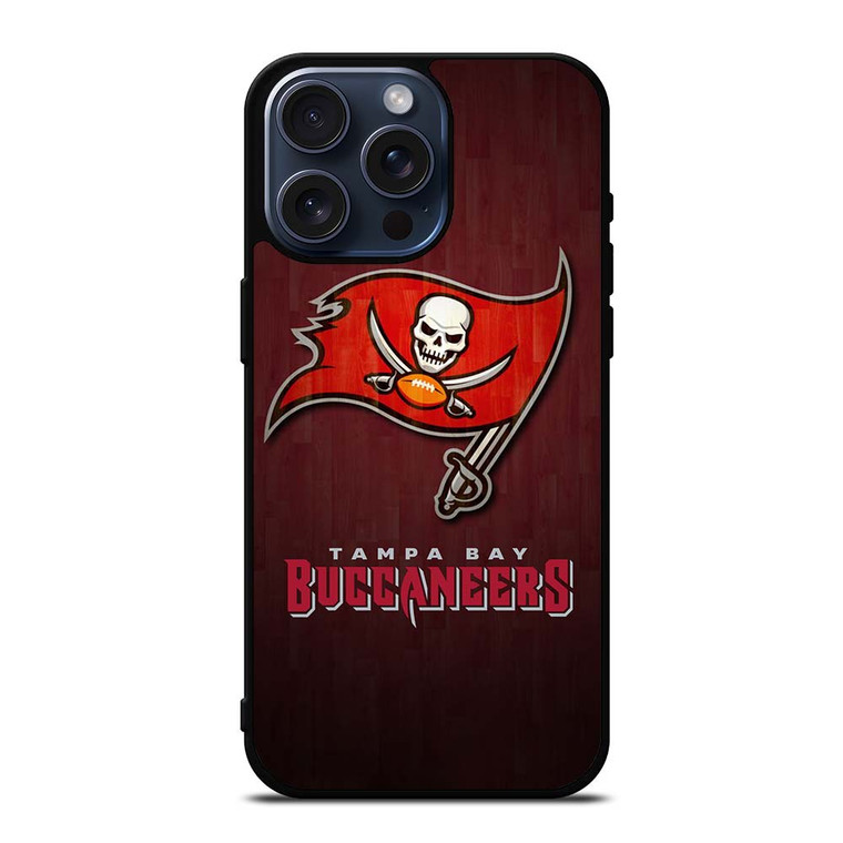 TAMPA BAY BUCCANEERS WOODEN LOGO iPhone 15 Pro Max Case
