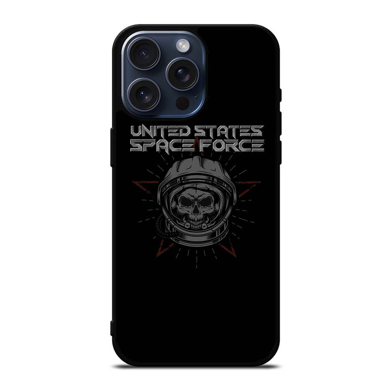 UNITED STATES SPACE FORCE SKULL iPhone 15 Pro Max Case