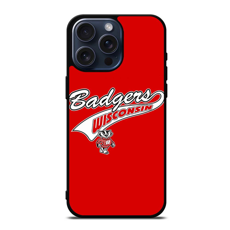WISCONSIN BADGERS FOOTBALL SYMBOL iPhone 15 Pro Max Case