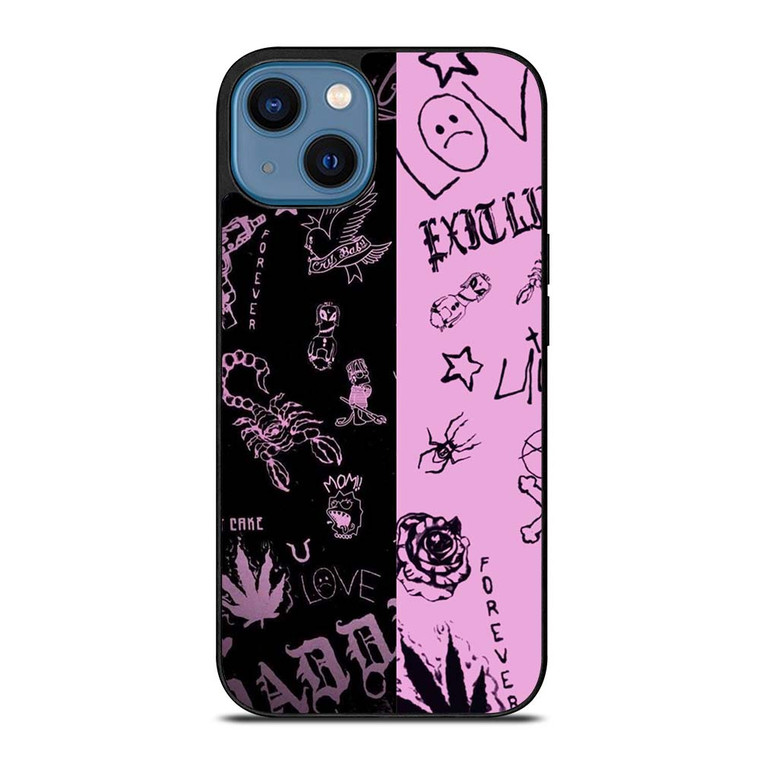 LIL PEEP TATTOO COLLAGE iPhone 14 Case