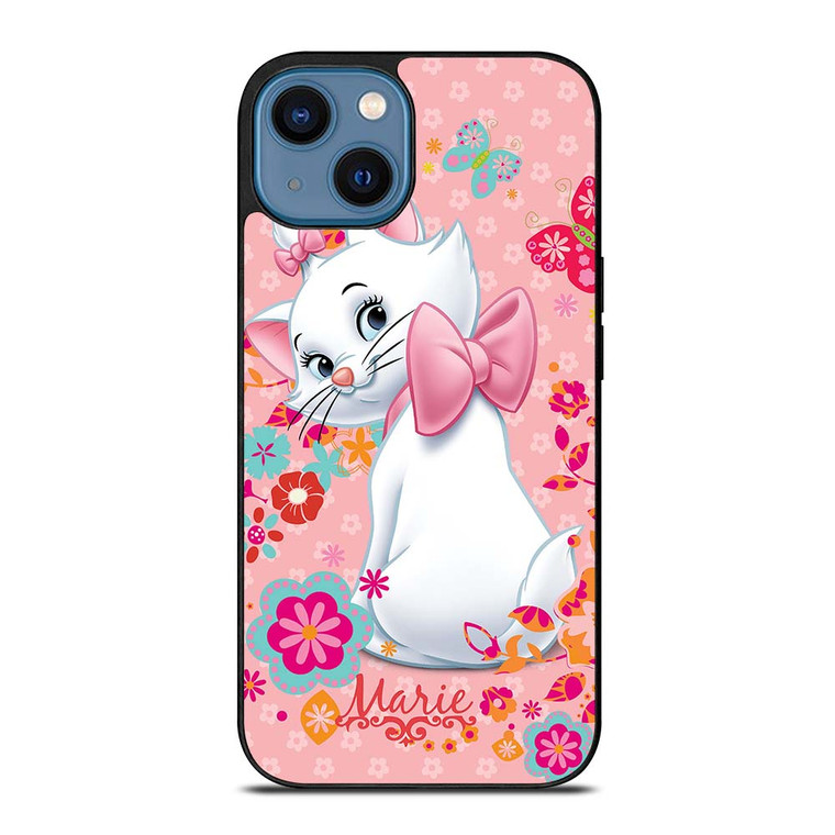 MARIE THE ARISTOCATS CAT FLOWER DISNEY iPhone 14 Case