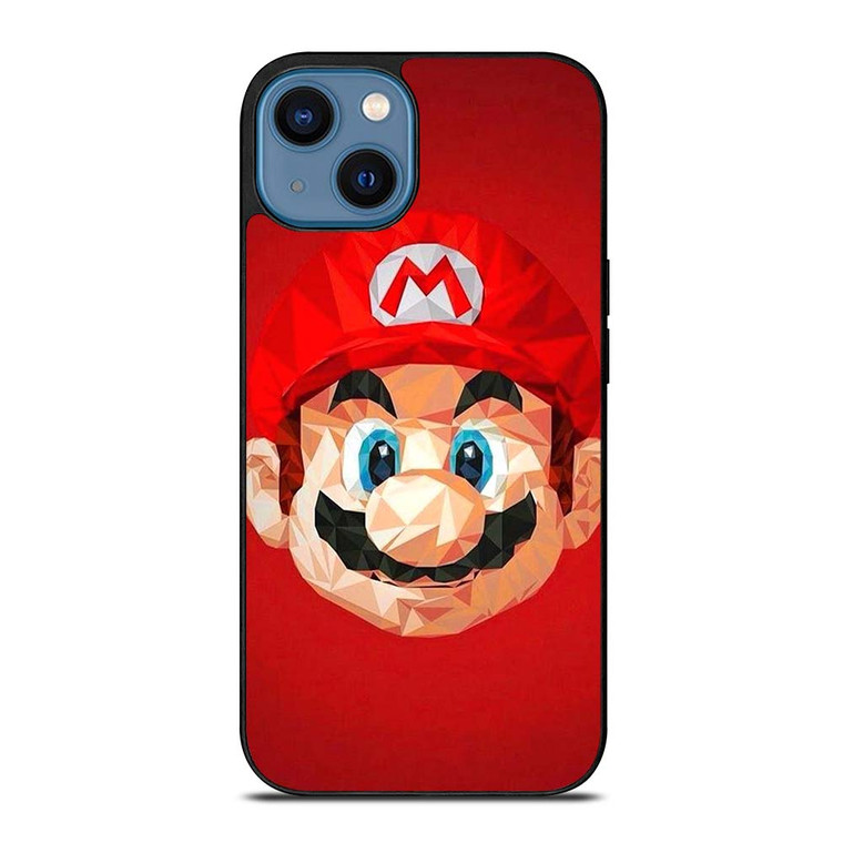 MARIO BROS CLIPART HEAD iPhone 14 Case