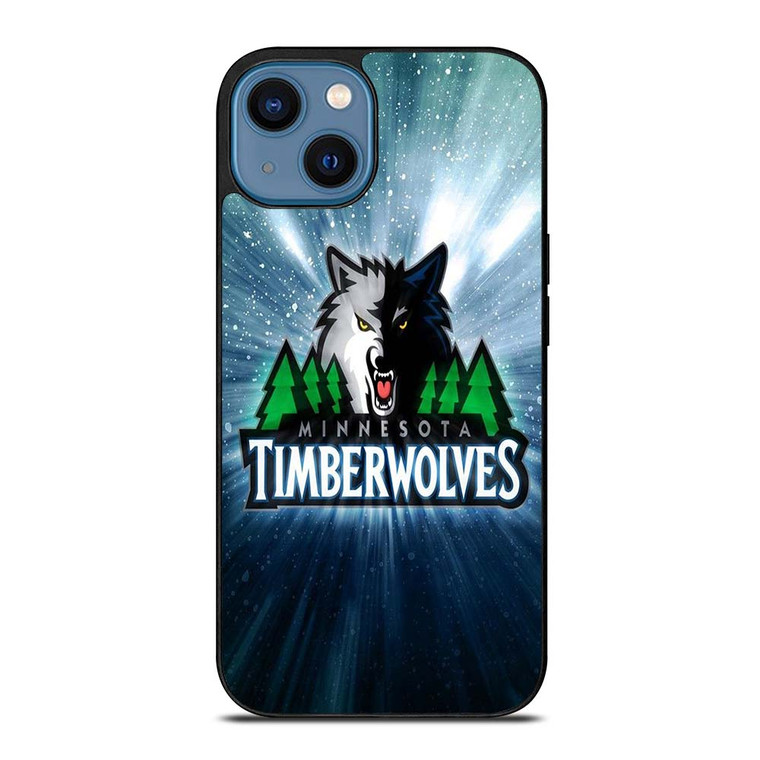 MINNESOTA TIMBERWOLVES SHINY SYMBOL iPhone 14 Case
