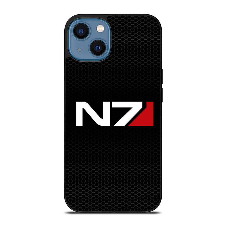 N7 MASS EFFECT METAL LOGO iPhone 14 Case