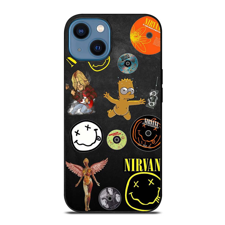 NIRVANA BAND COLLAGE iPhone 14 Case NIRVANA BAND COLLAGE iPhone 14 Case