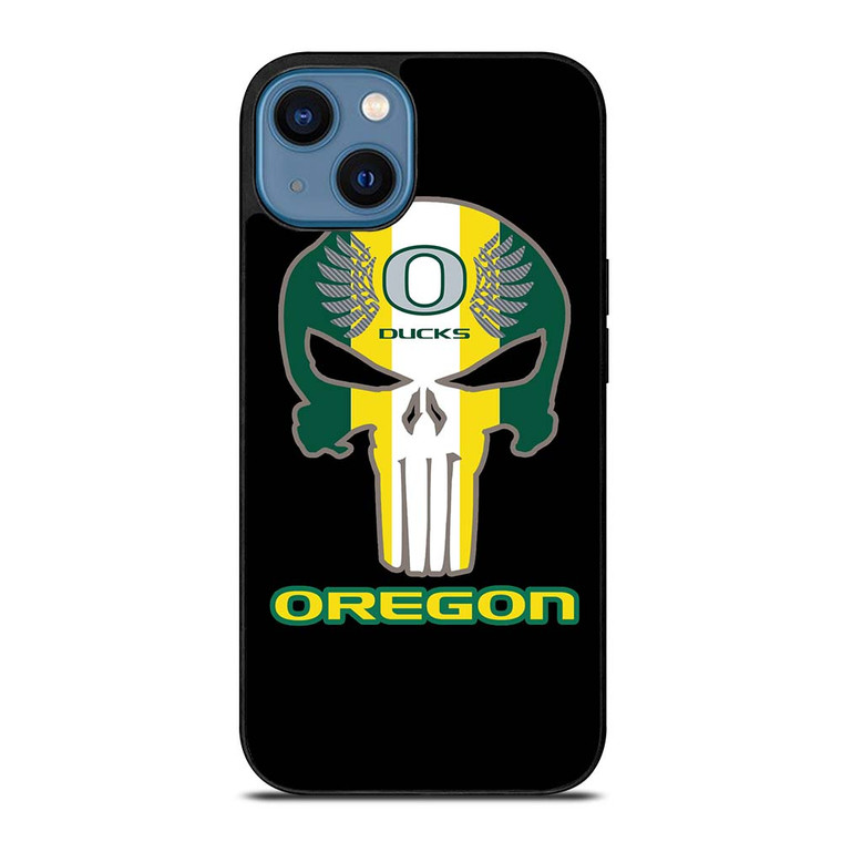 OREGON DUCKS SKULL LOGO iPhone 14 Case