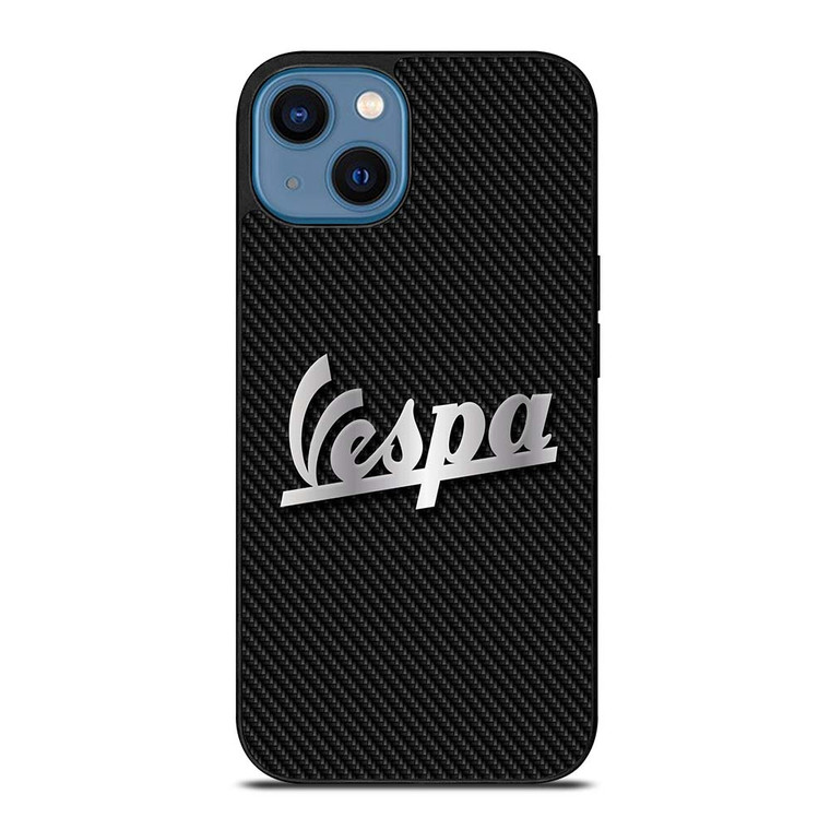 PIAGGIO VESPA METAL CARBON LOGO iPhone 14 Case