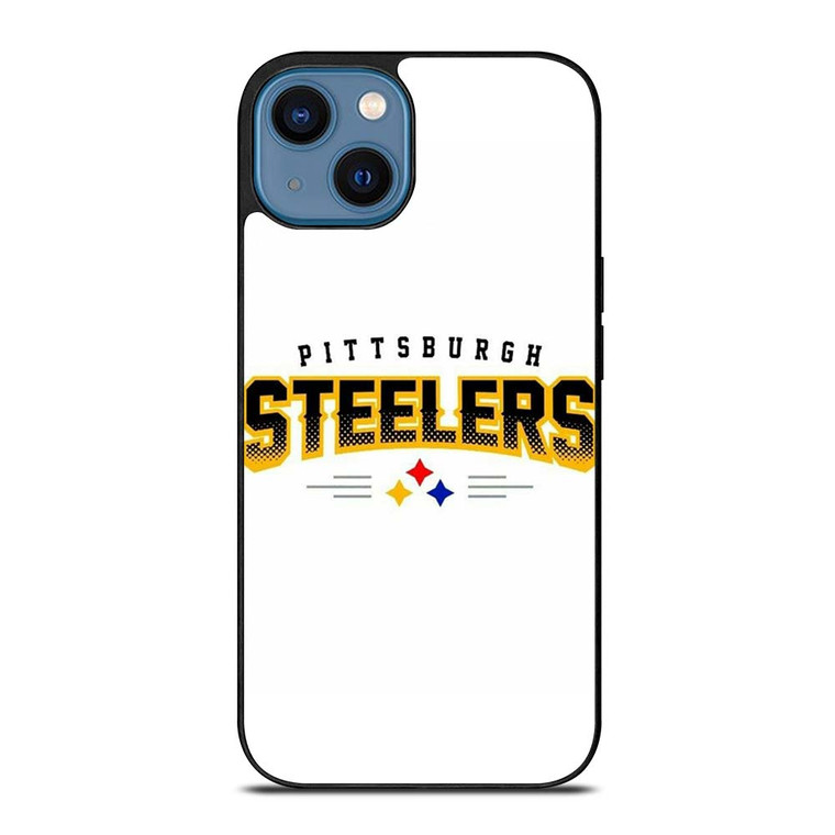 PITTSBURGH STEELERS WHITE WALL iPhone 14 Case PITTSBURGH STEELERS WHITE WALL iPhone 14 Case