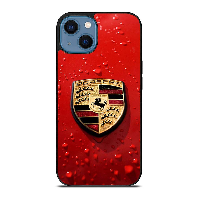 PORSCHE RED EMBLEM iPhone 14 Case