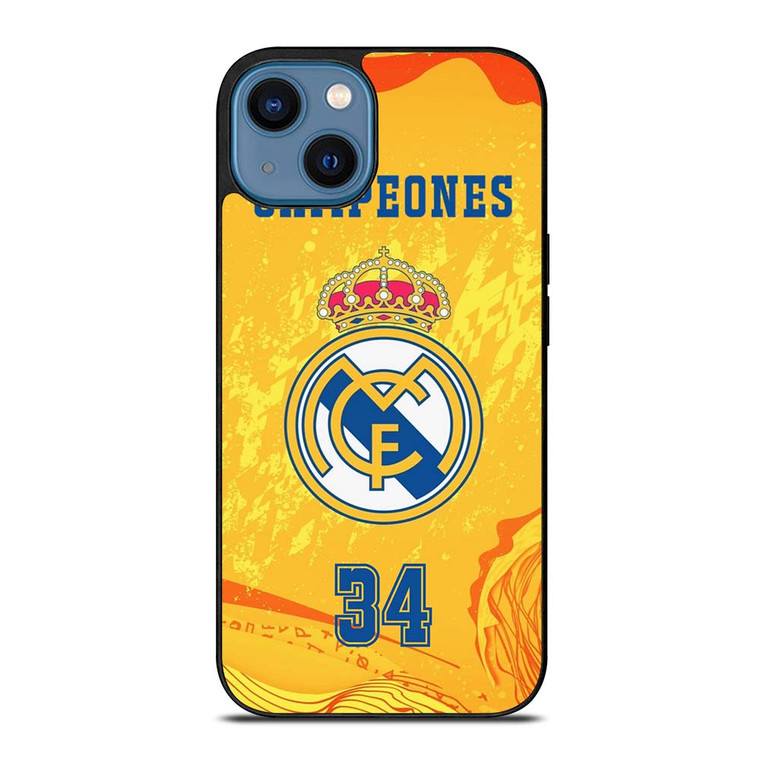 REAL MADRID CF CAMPEONES 34 iPhone 14 Case REAL MADRID CF CAMPEONES 34 iPhone 14 Case