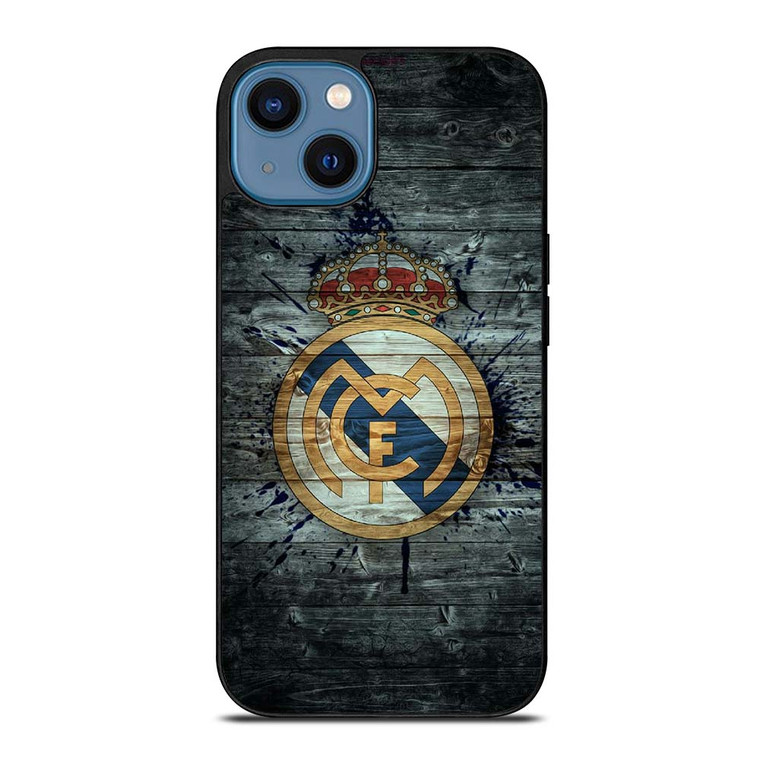 REAL MADRID WOODEN LOGO iPhone 14 Case