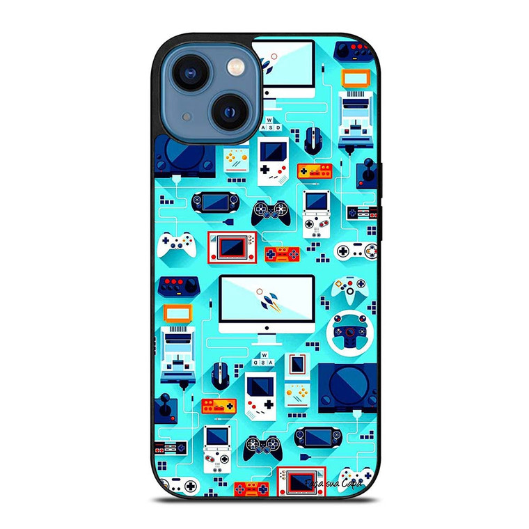 RETRO GAME FAMOUS CONSOL iPhone 14 Case