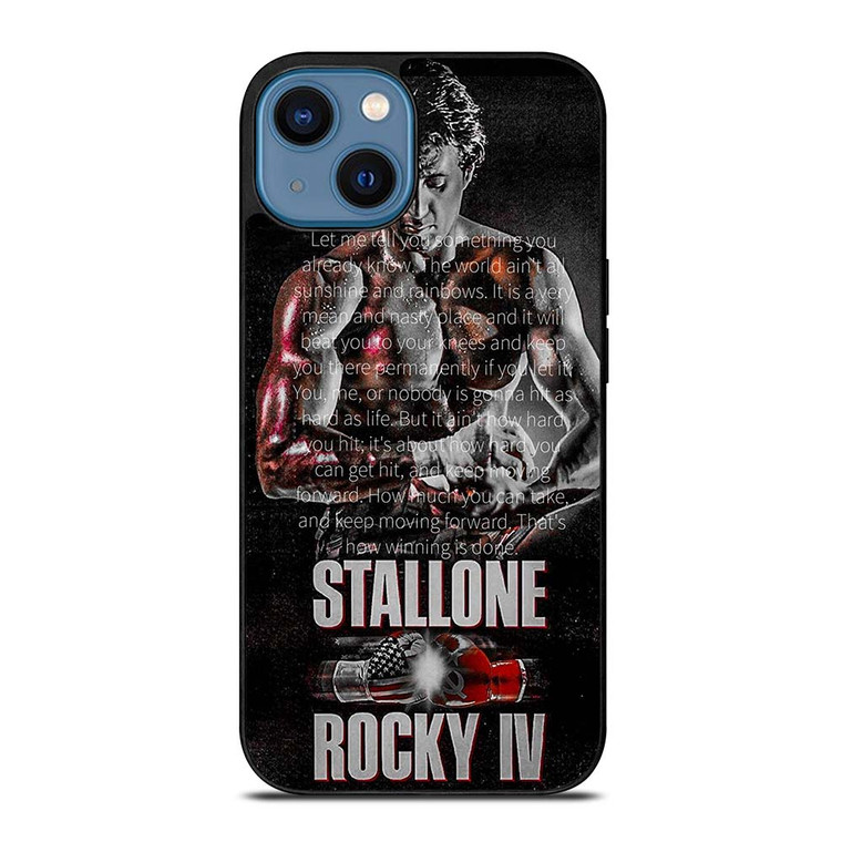 ROCKY BALBOA QUOTE 2 iPhone 14 Case ROCKY BALBOA QUOTE 2 iPhone 14 Case