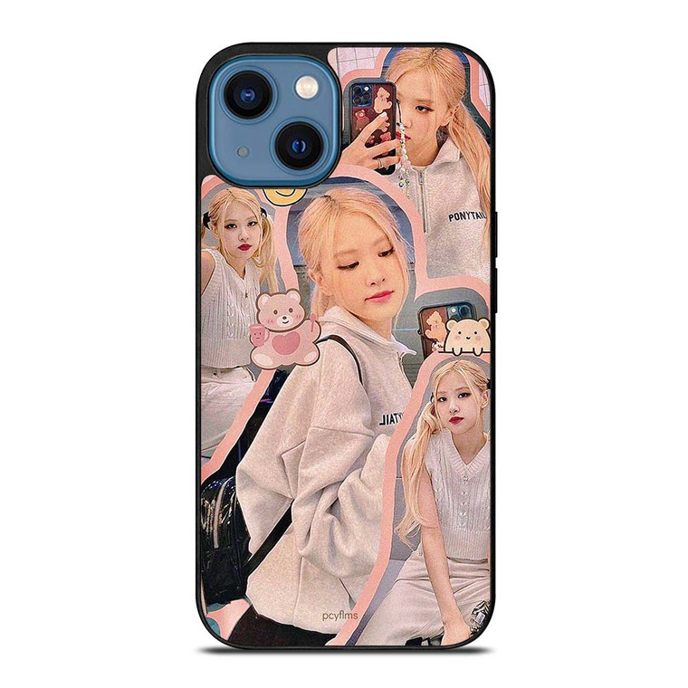 ROSE BLACKPINK CUTE COLLAGE iPhone 14 Case ROSE BLACKPINK CUTE COLLAGE iPhone 14 Case