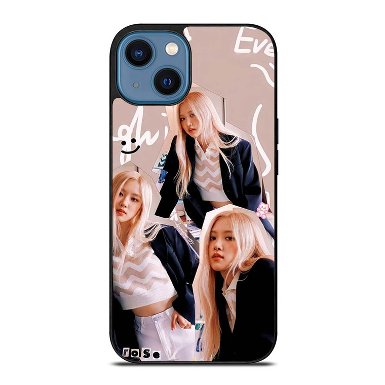 ROSE BLACKPINK SCRIBBLED iPhone 14 Case