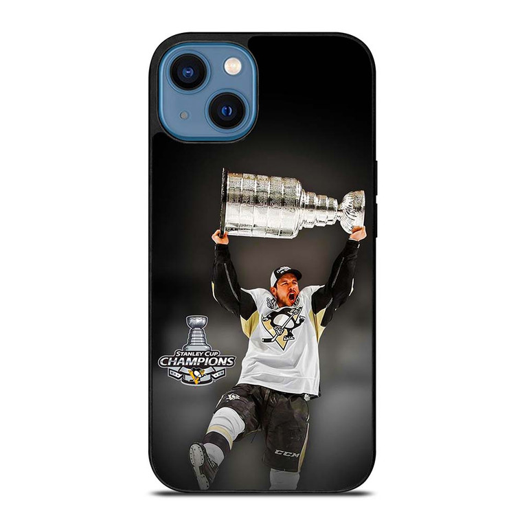 SIDNEY CROSBY PITTSBURGH PENGUINS CHAMPIONS iPhone 14 Case