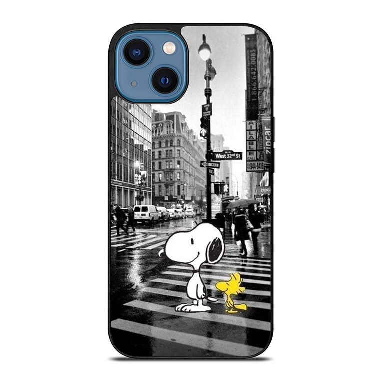 SNOOPY STREET RAIN iPhone 14 Case SNOOPY STREET RAIN iPhone 14 Case