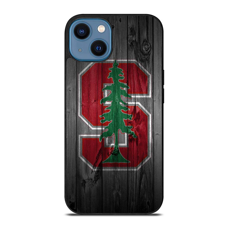 STANFORD CARDINAL WOODEN LOGO iPhone 14 Case STANFORD CARDINAL WOODEN LOGO iPhone 14 Case