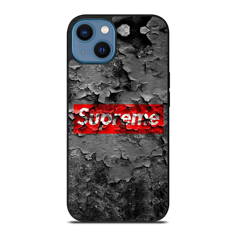 SUPREME CRACKED LOGO iPhone 14 Case