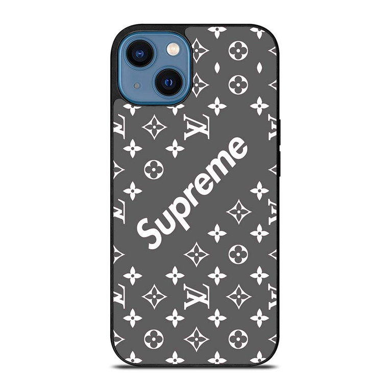 SUPREME GREY PATTREN iPhone 14 Case