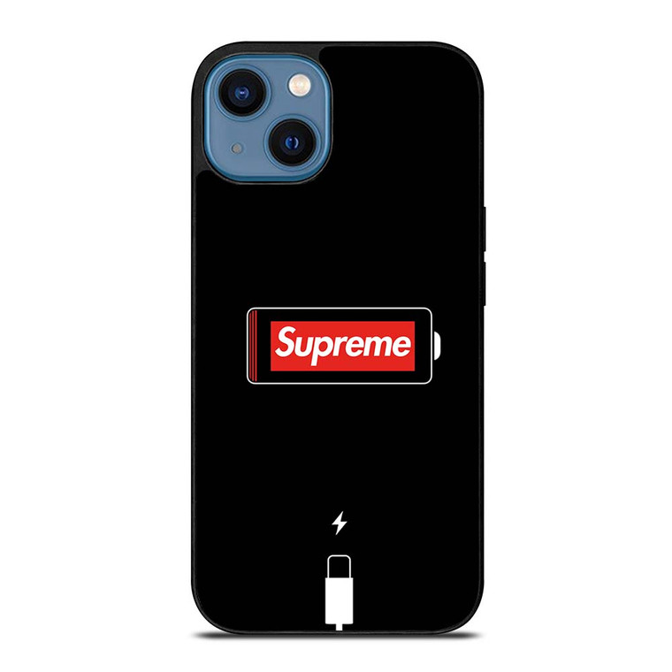 SUPREME PHONE LOW BATTERY iPhone 14 Case SUPREME PHONE LOW BATTERY iPhone 14 Case
