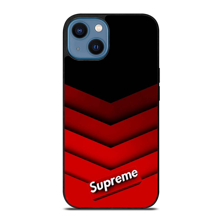 SUPREME RED PATTERN iPhone 14 Case