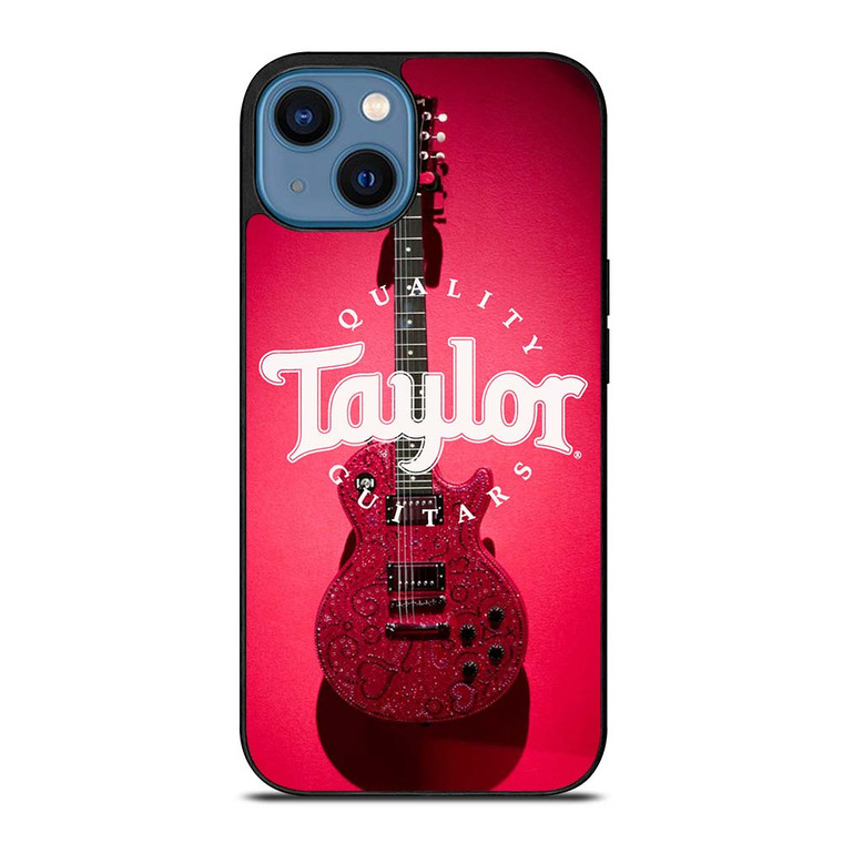 TAYLOR QUALITY GUITARS RED iPhone 14 Case