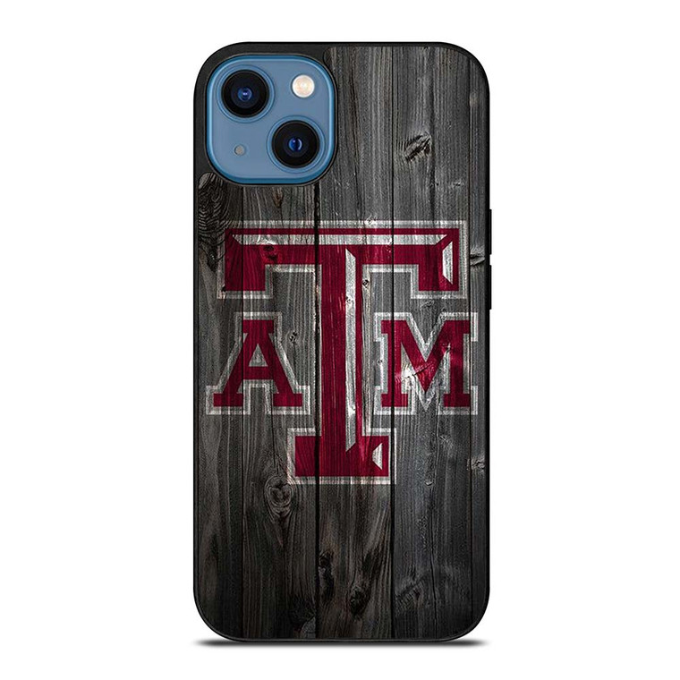 TEXAS AGGIES WOODEN LOGO iPhone 14 Case