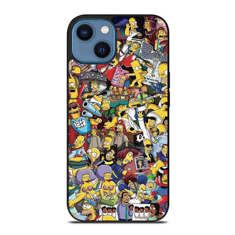 THE SIMPSONS ALL COLLAGE iPhone 14 Case THE SIMPSONS ALL COLLAGE iPhone 14 Case
