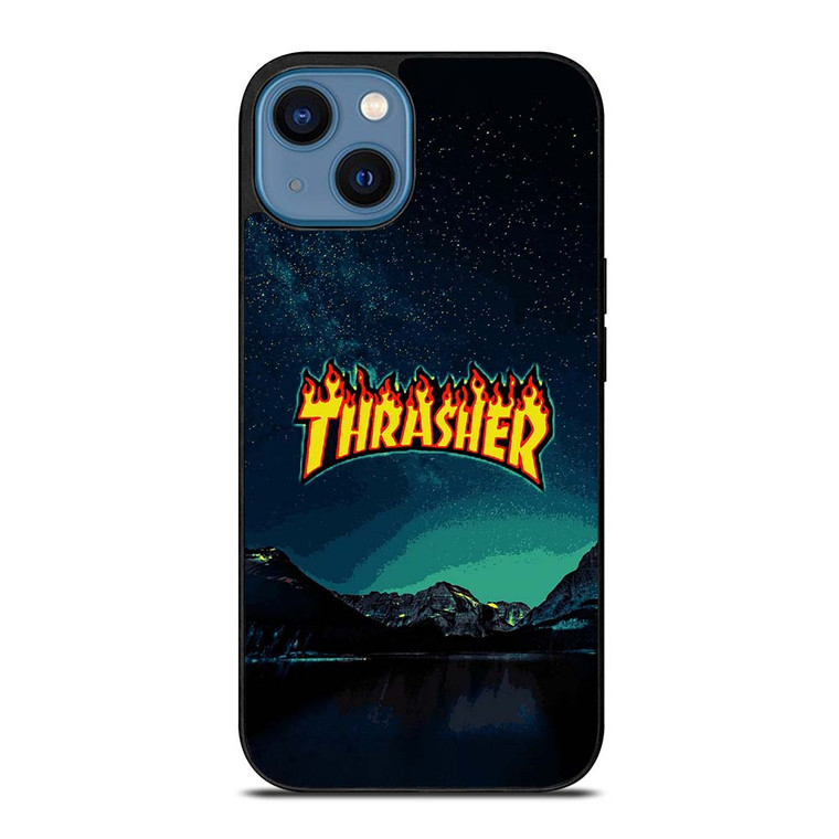 THRASHER SKATEBOARD MAGAZINE SKY NIGHT iPhone 14 Case THRASHER SKATEBOARD MAGAZINE SKY NIGHT iPhone 14 Case
