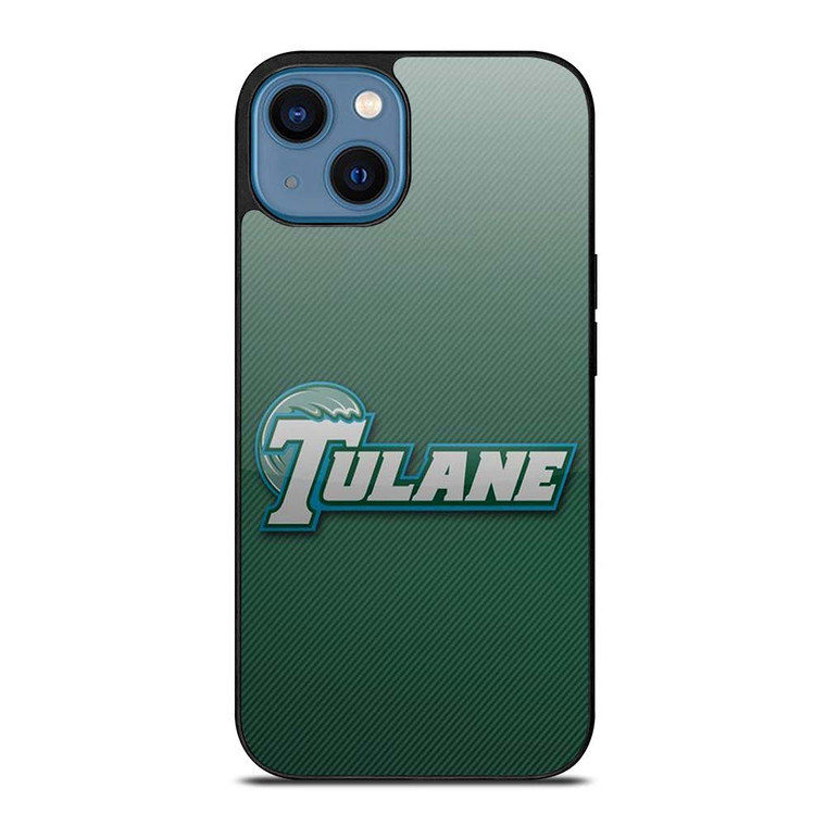 TULANE UNIVERSITY LOGO CARBON iPhone 14 Case